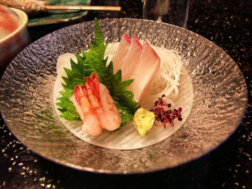 Sashimi på ryokan - Takayama - Japan
