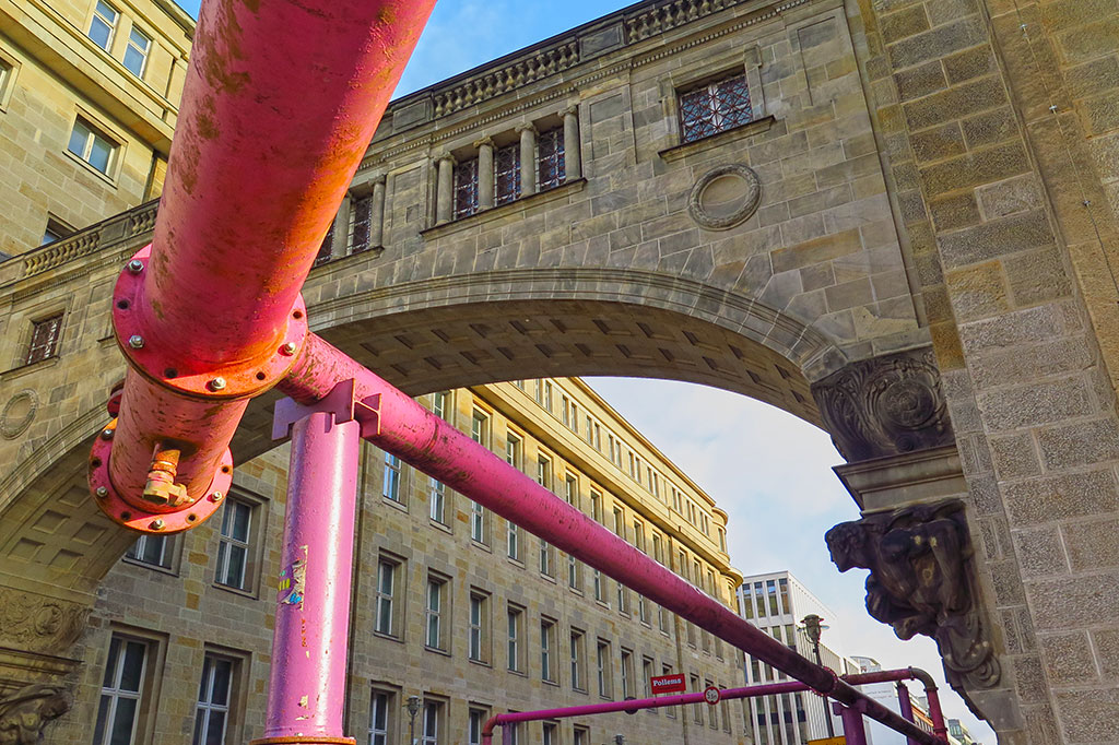 Pink tubes in Berlin