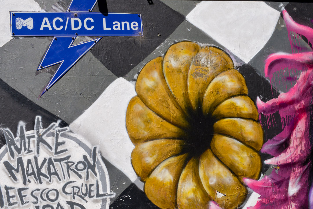 AC/DC Lane - Street Art Melbourne