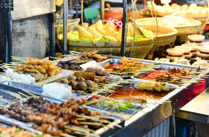 Food stalls in Thailand