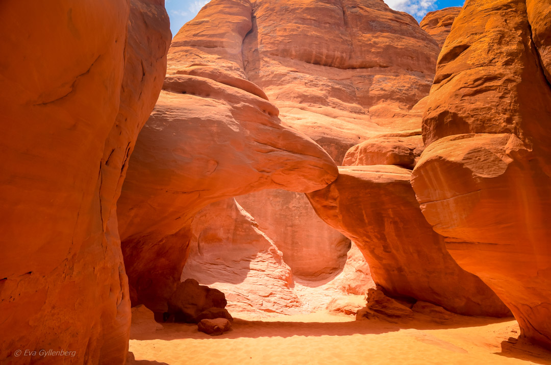 Sand Dune Arch i Arches National Park