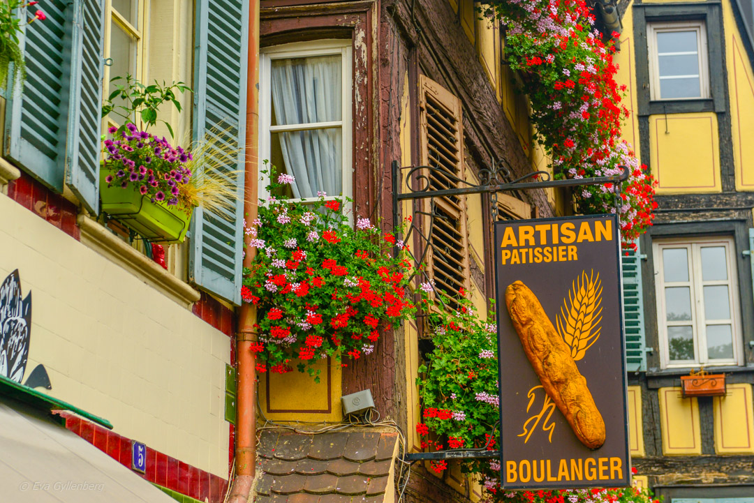 Bageriskylt i Colmar