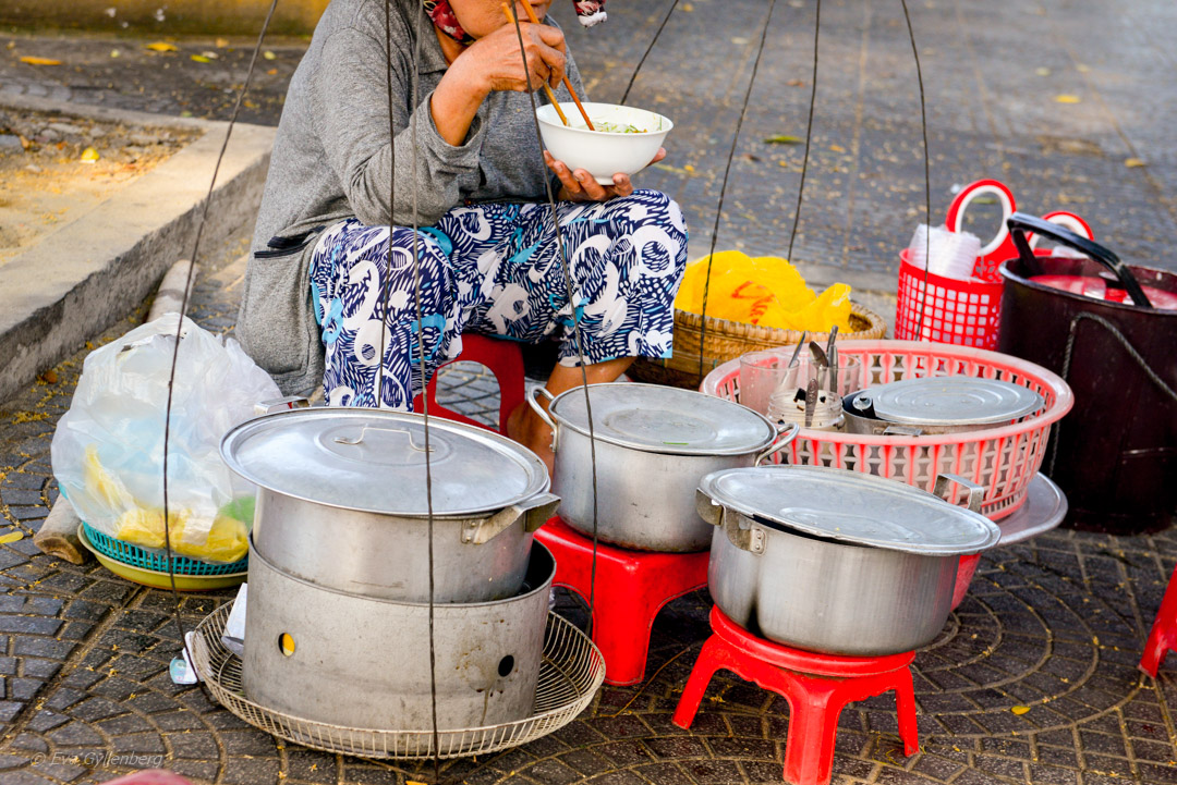 Street stall. NOTE: Not the aunt with mango cakes!