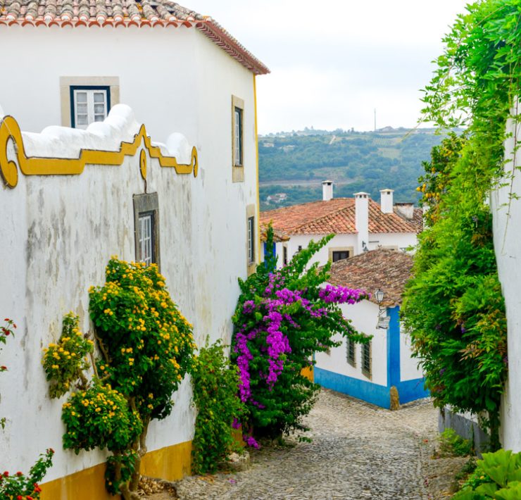 Obidos i Portugal