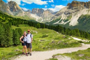 Hike with the family in the Dolomites
