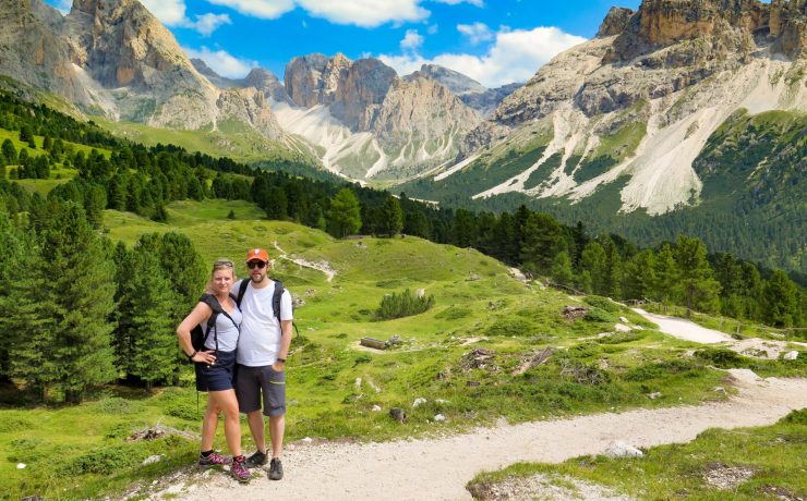 Vandra med familjen i Dolomiterna