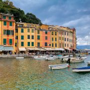 Portofino hamn - Italien