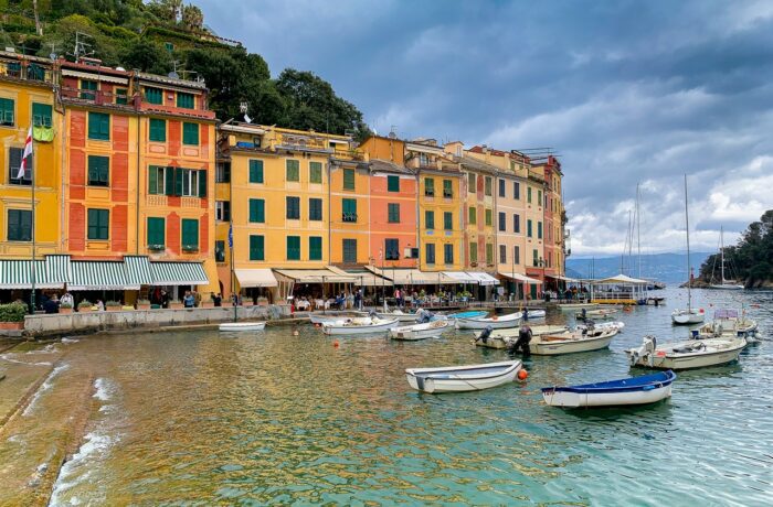 Portofino hamn - Italien