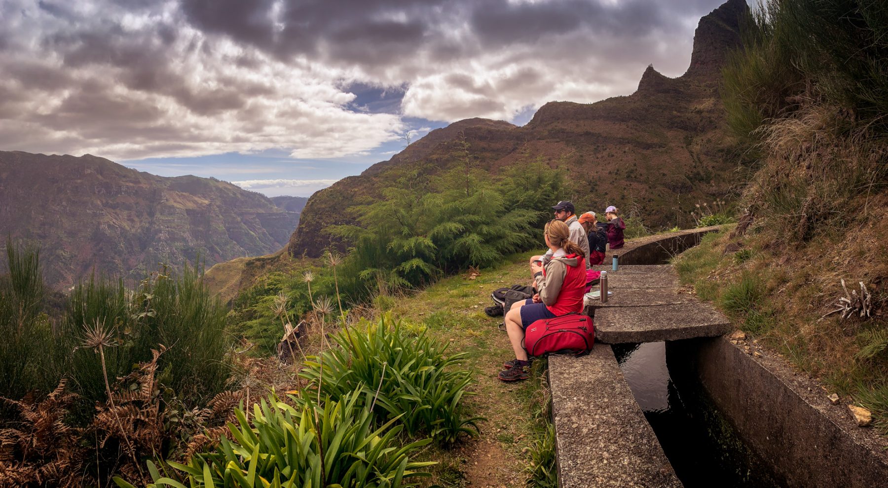Lunchpaus på levadan - Madeira