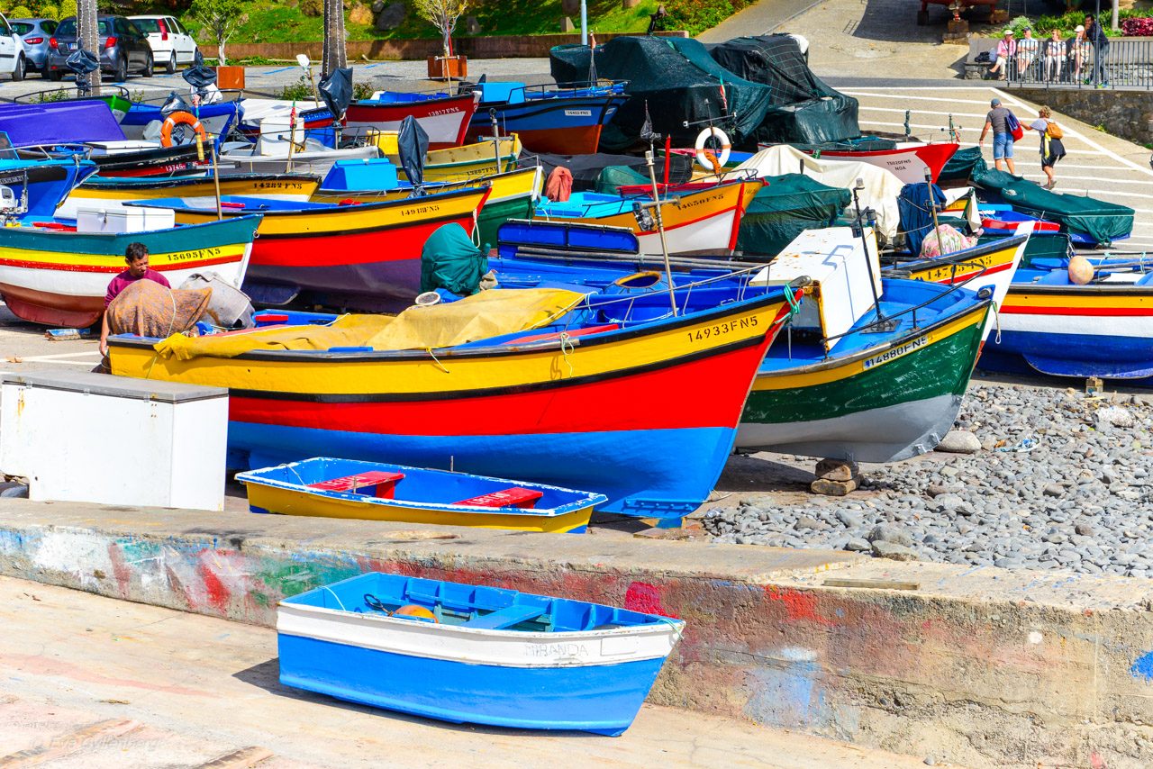 Fiskebåtar i Camara de Lobos