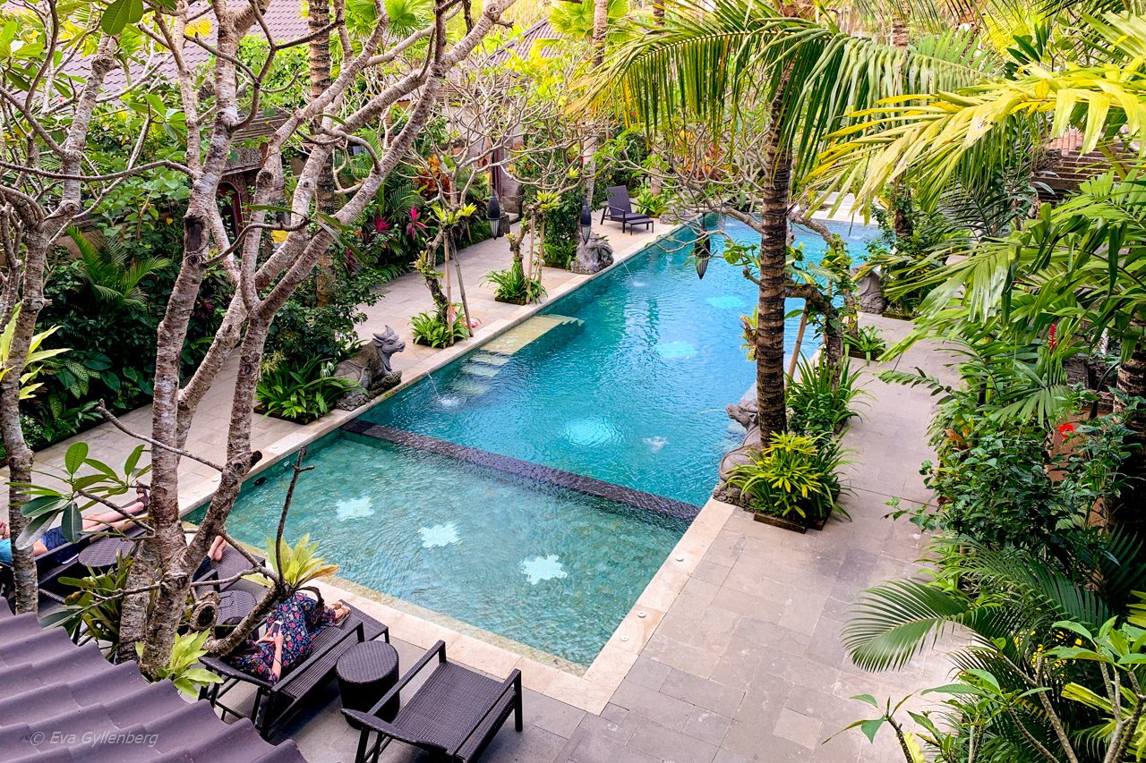Pool på Dwaraka Royal Villas, Ubud