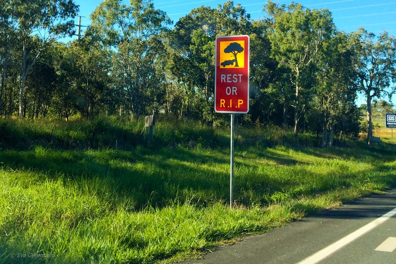 Australien - Varningskylt