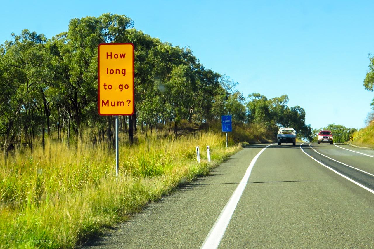 Australien-Bilkorning- Rolig skylt