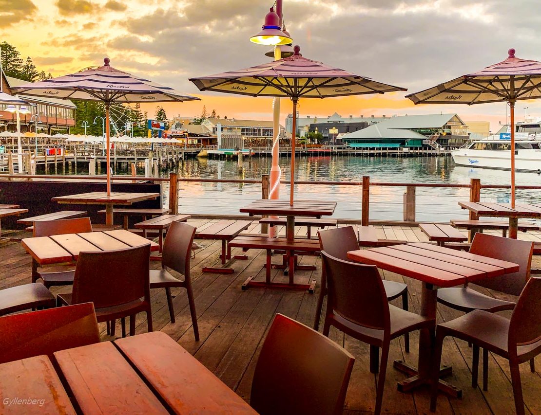Hamnen i Fremantle, Australien