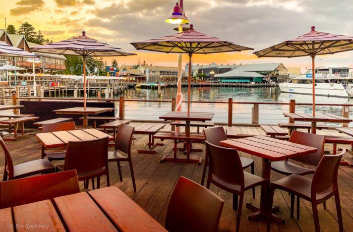 Hamnen i Fremantle, Australien
