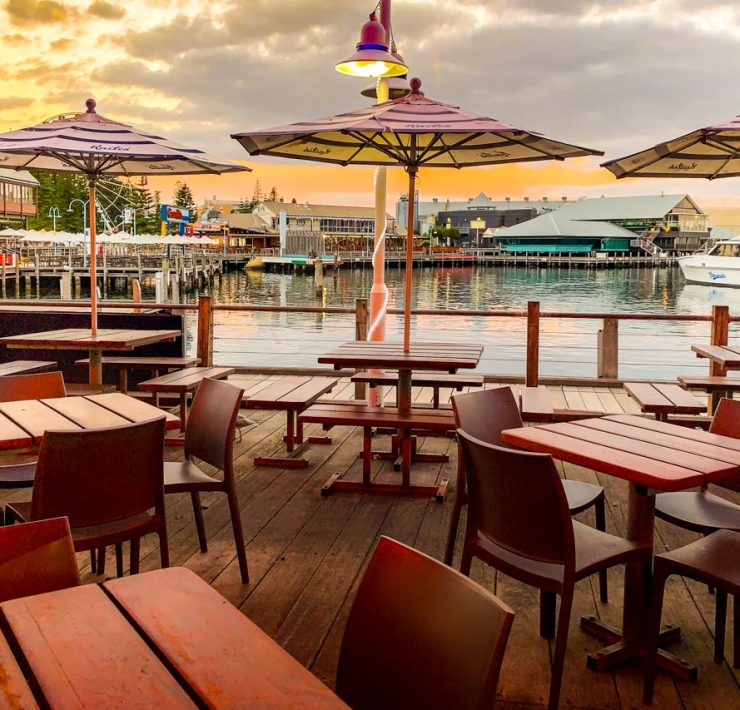Hamnen i Fremantle, Australien