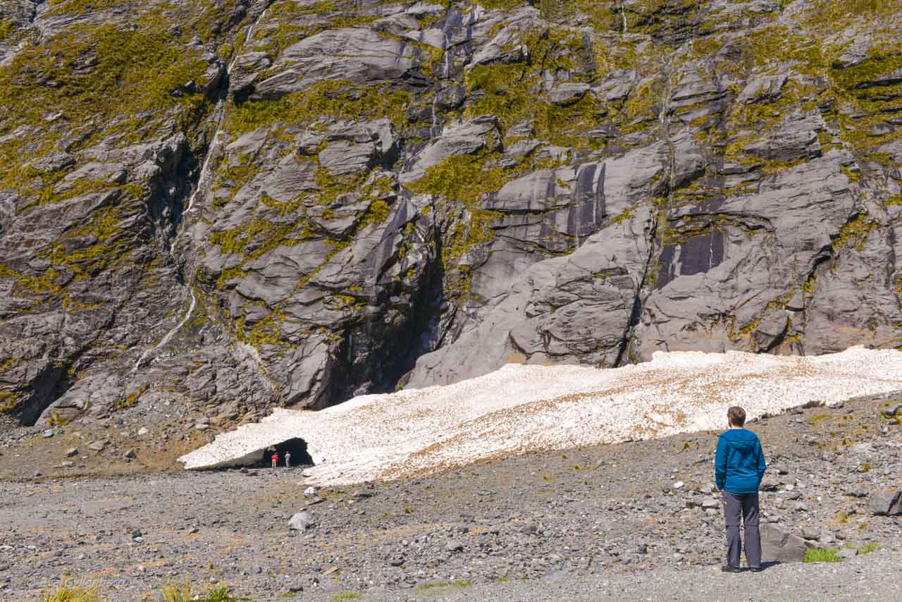 Glaciär på vägen till Milford Sound