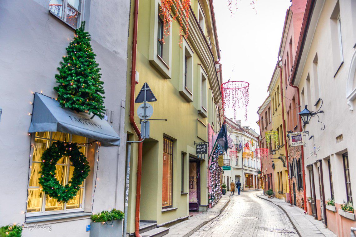 Gamla stan är en av alla sevärdheter i Vilnius