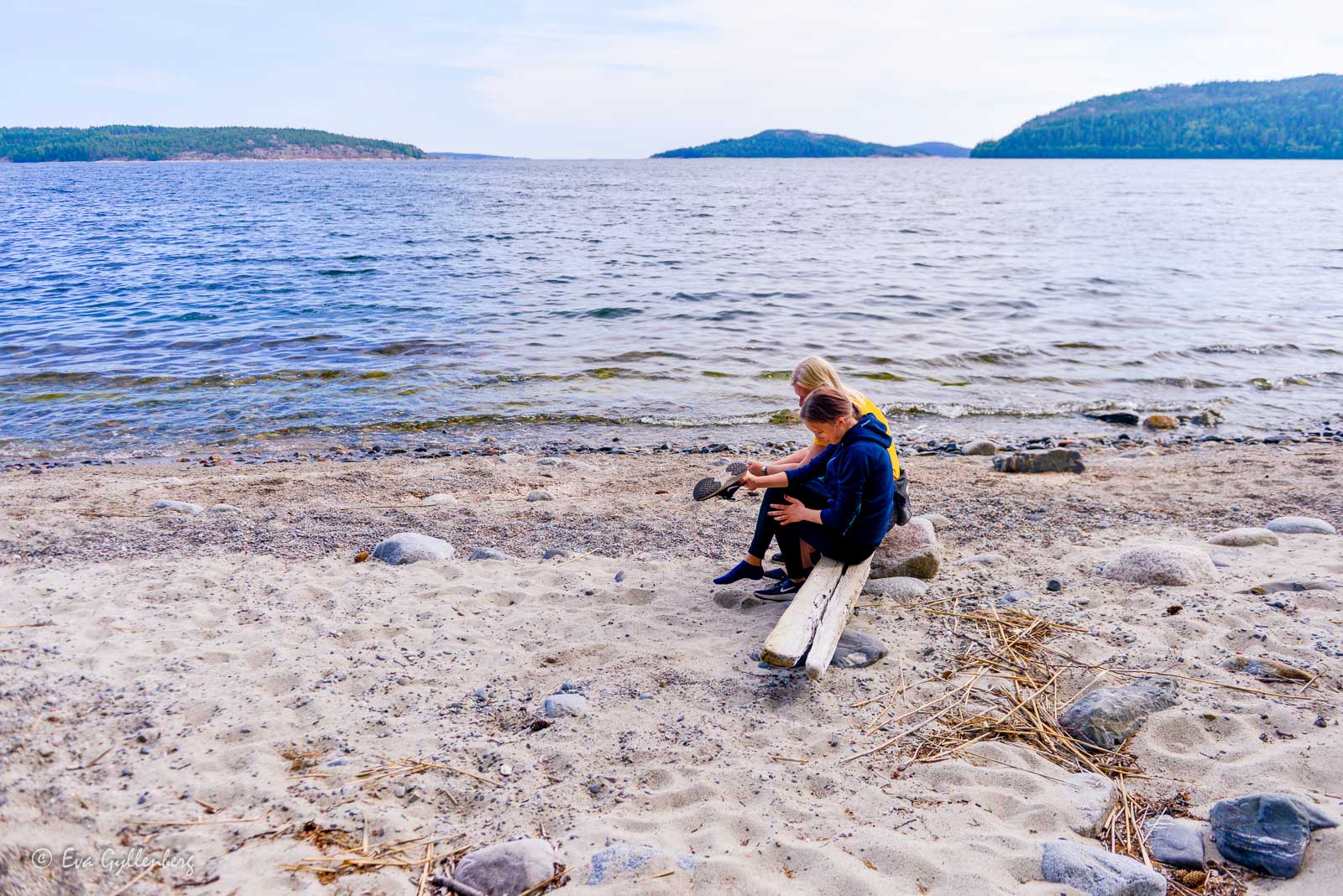 Fin strand i Bäckfjärden