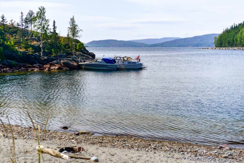 Boat guests at Balesudden on the High Coast