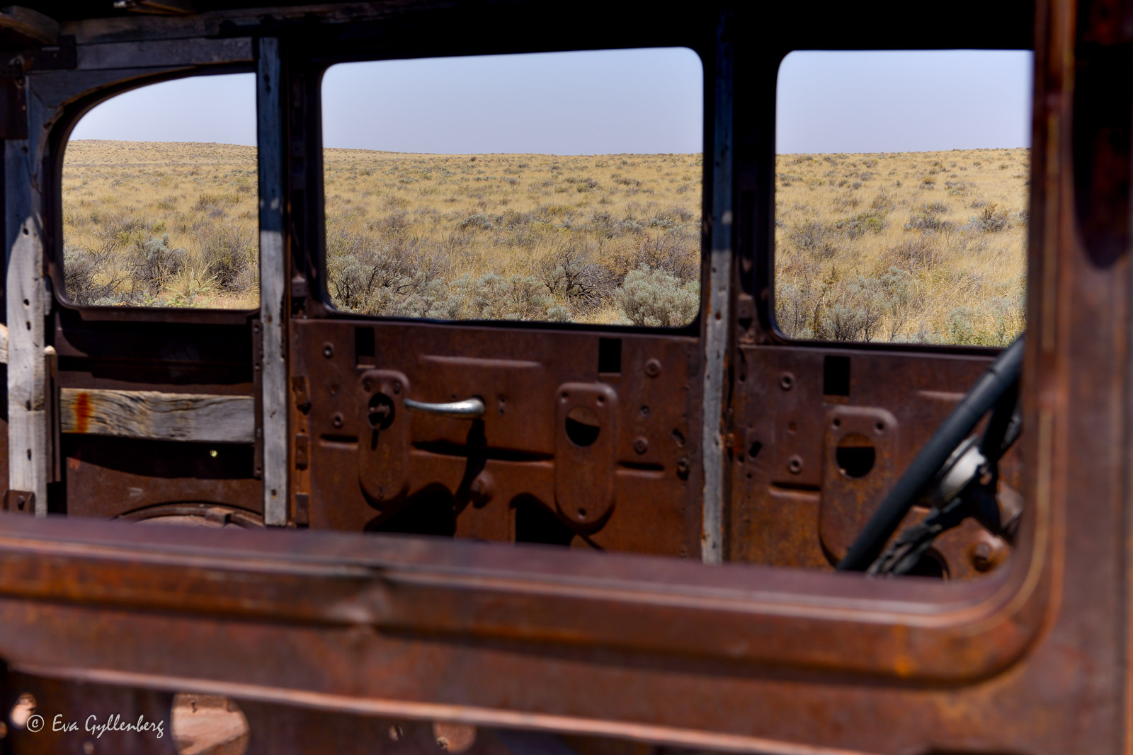 Gammal bil i Petrified Forest