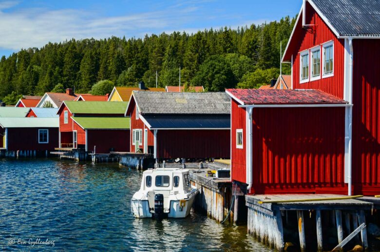 Boathouses on Ulvön