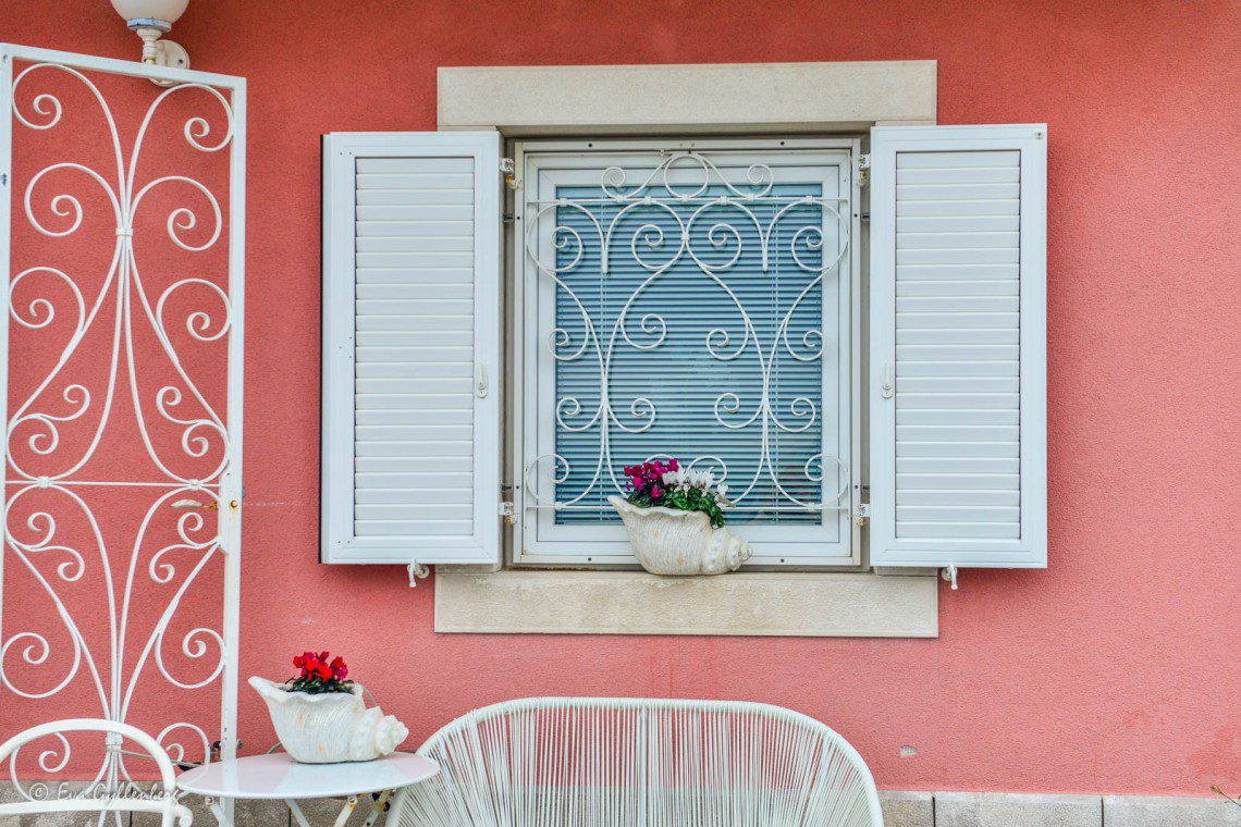 Rosa hus i Piran