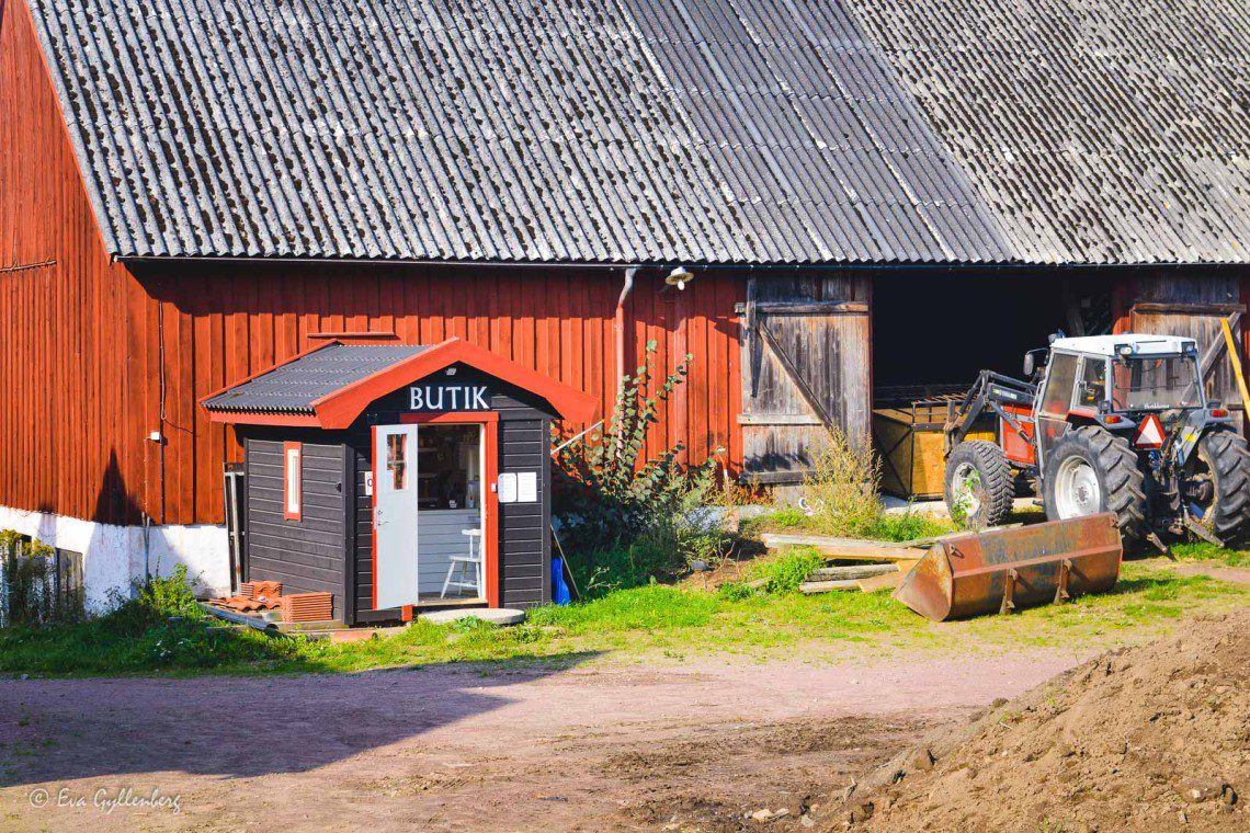 Liten gårdsbutik vid Ivösjön