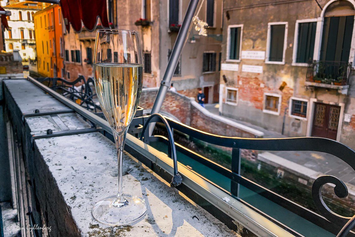 Champagne på Palazzetto Madonna