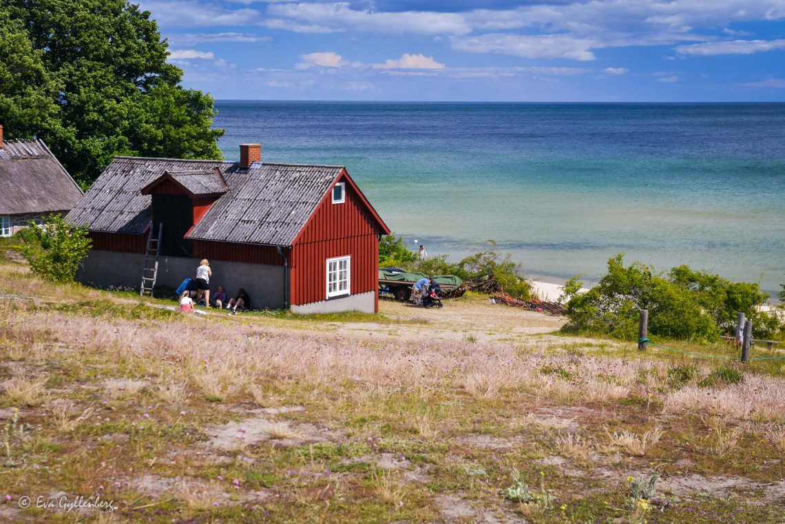 Blå led till havet vid Stenshuvud