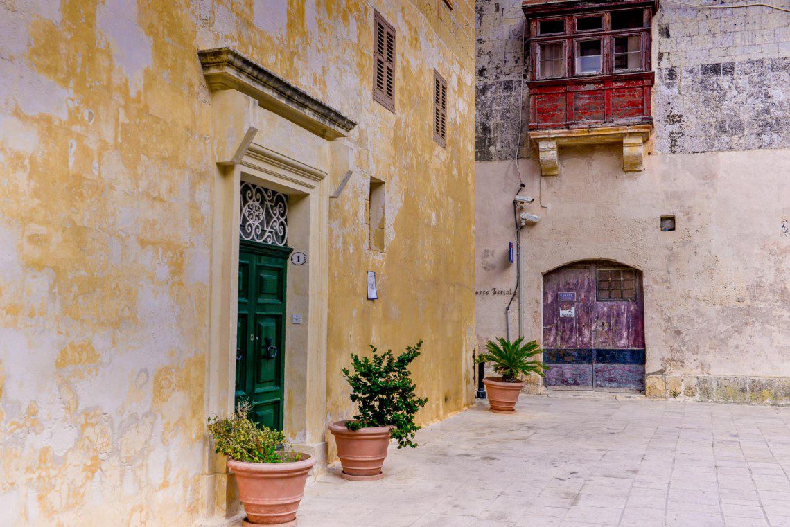 Gatubild i Mdina