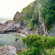 Dramatiska vyer med havet och klippor vid Skälderviken
