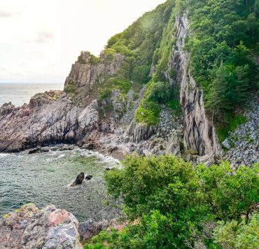 Dramatiska vyer med havet och klippor vid Skälderviken