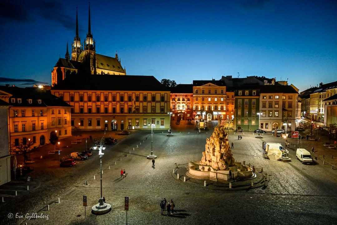 Kåltorget och katedralen i Brno