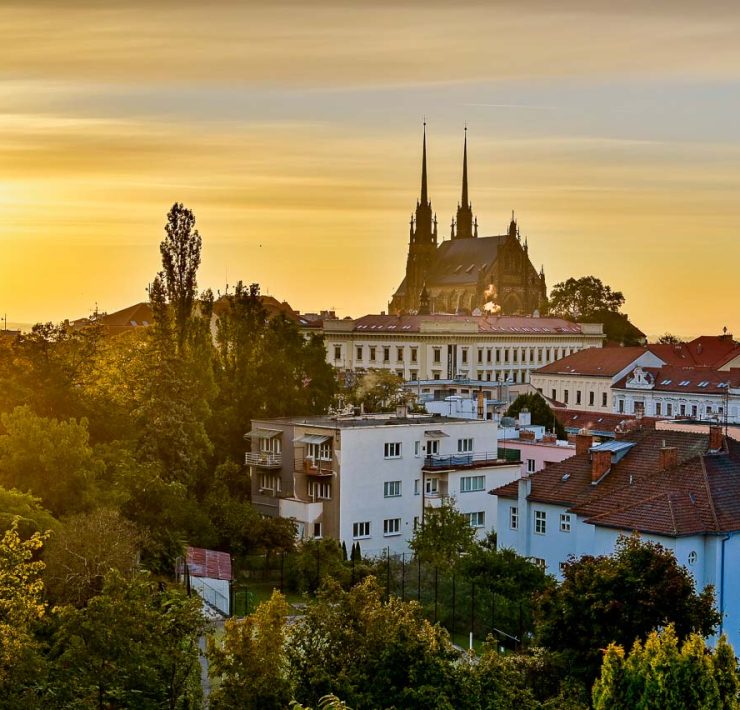 Brno i soluppgång