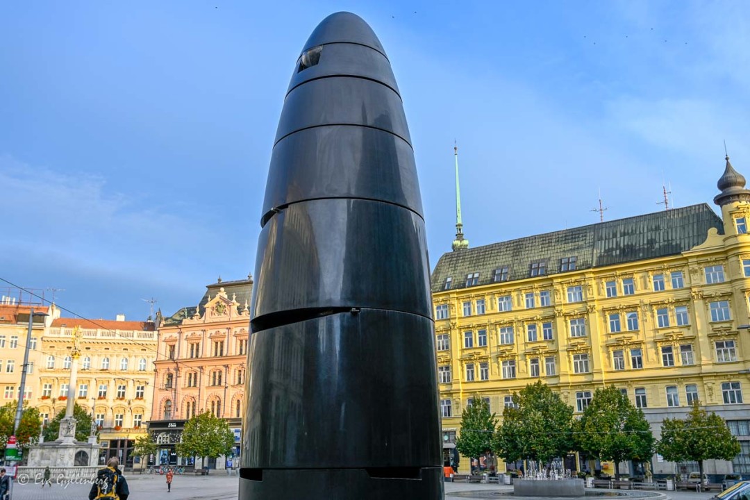 Astronomiska uret på Frihetstorget i Brno