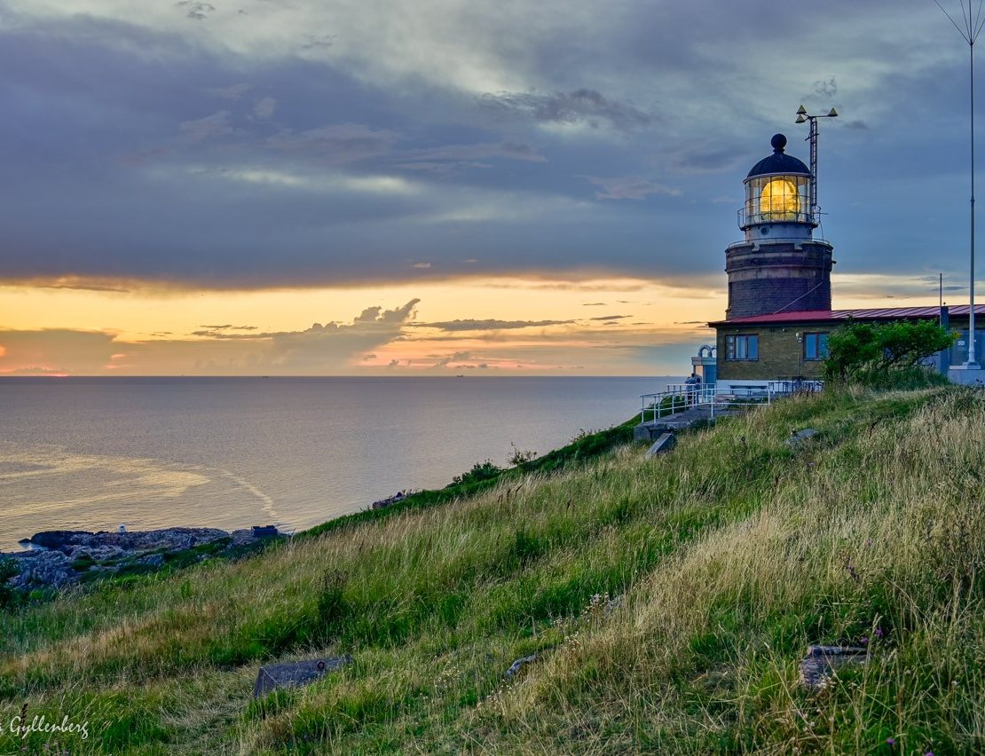 Kullens lighthouse at sunset