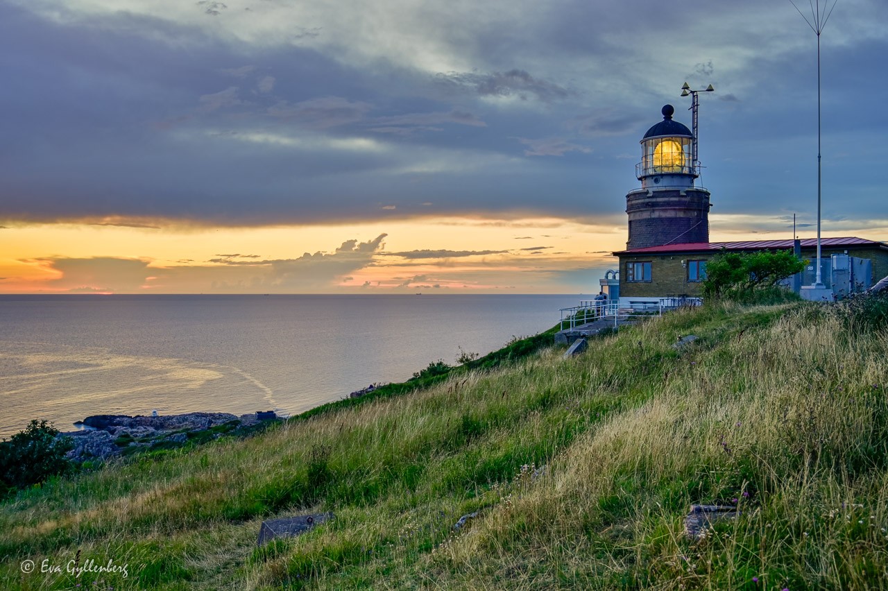 Kullens lighthouse at sunset