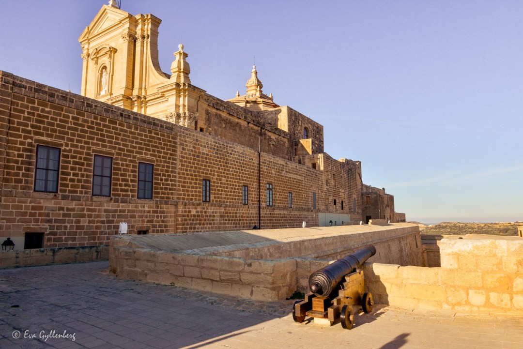 Citadellet på Gozo är imponerande med sina tjocka murar