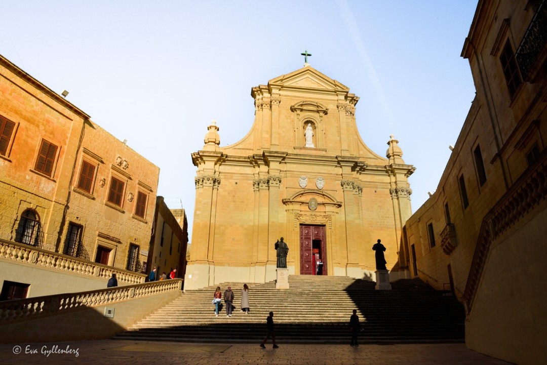 Kyrkan i citadellet i Victoria på Gozo