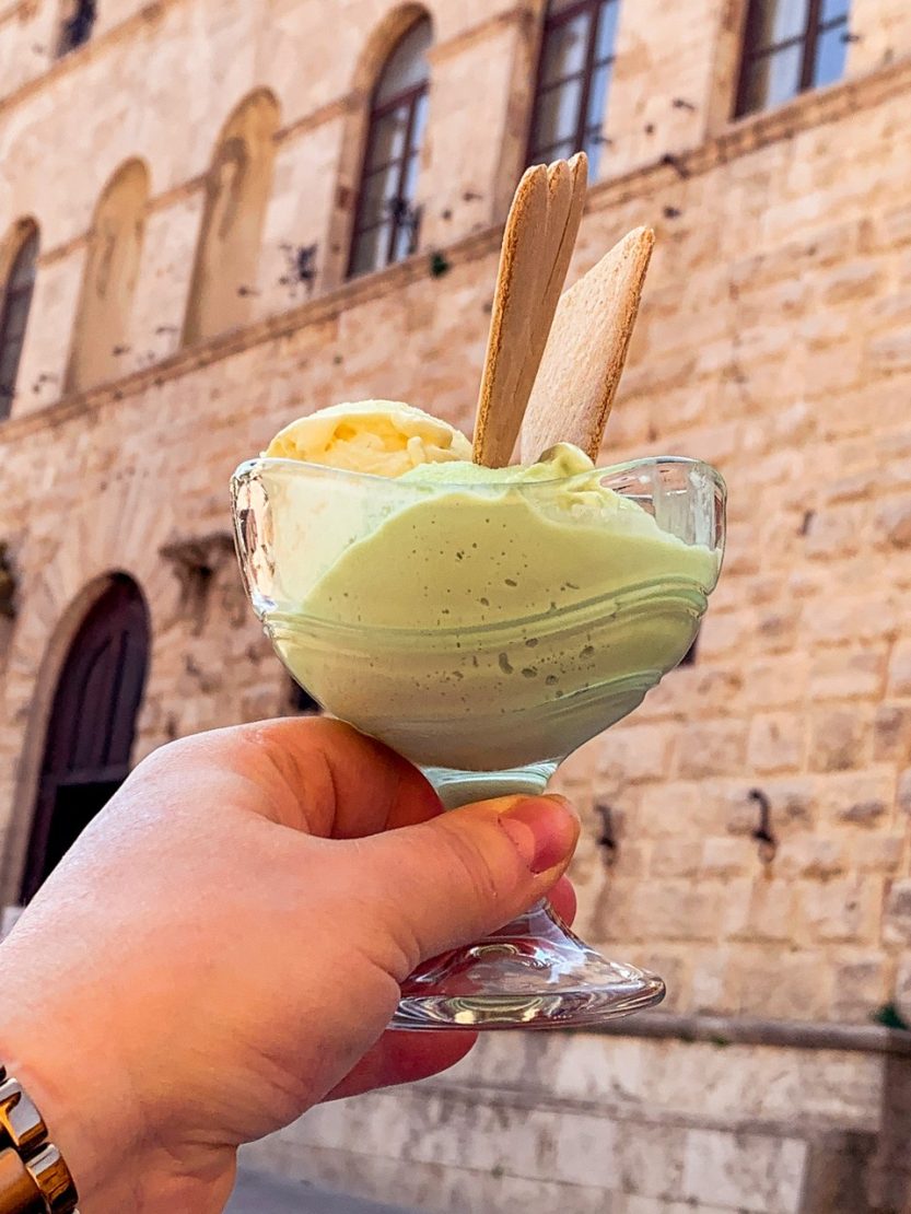 Pistagegelato i Toscana