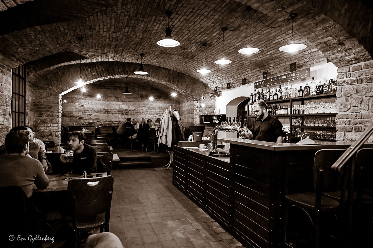 Old cellar vault with beer house