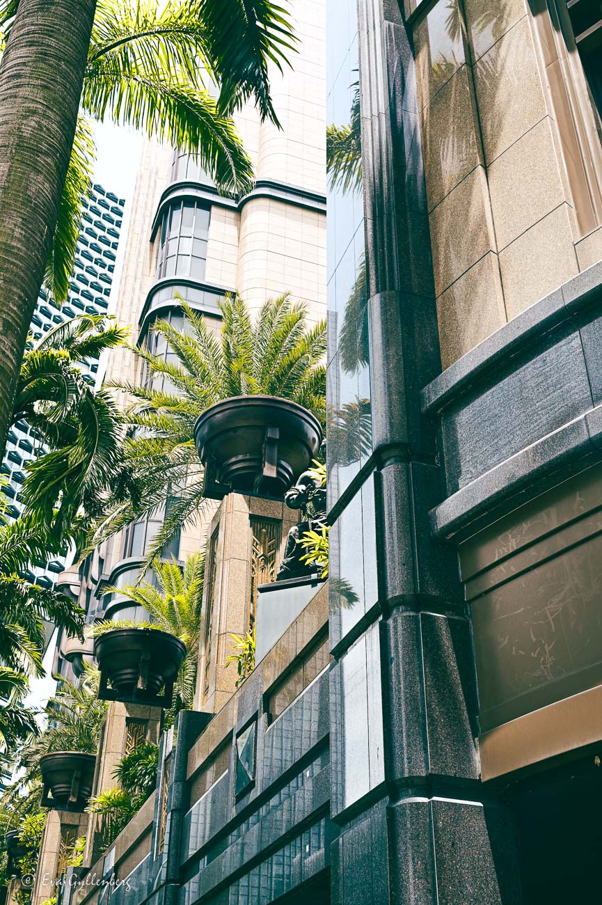 fasad på hus i singapore