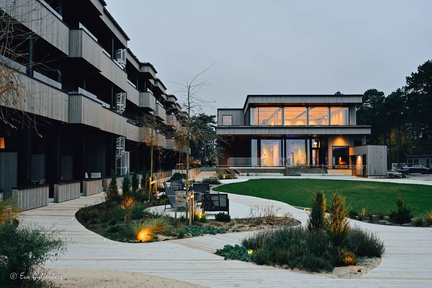 The facade of Åhus Seaside