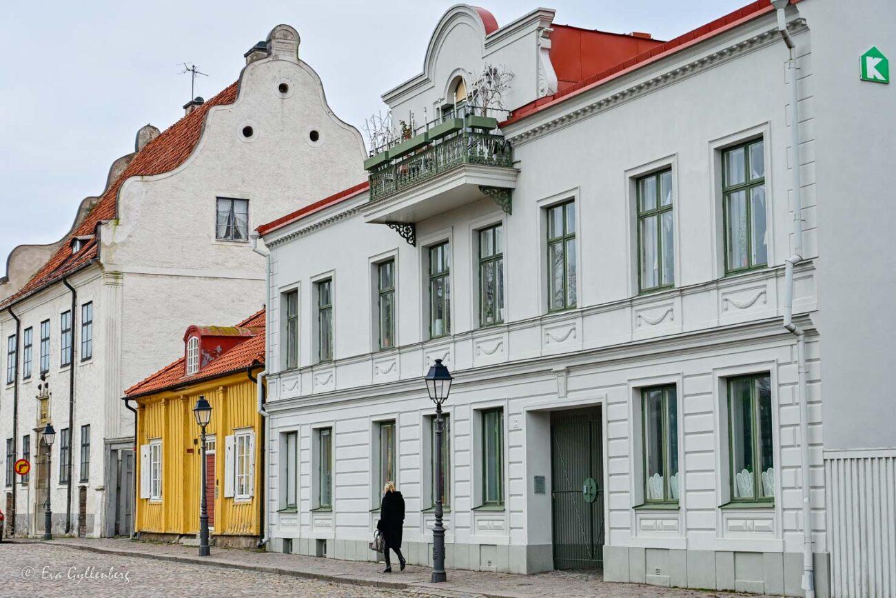 Kvarnholmen på Kalmar har många vackra hus
