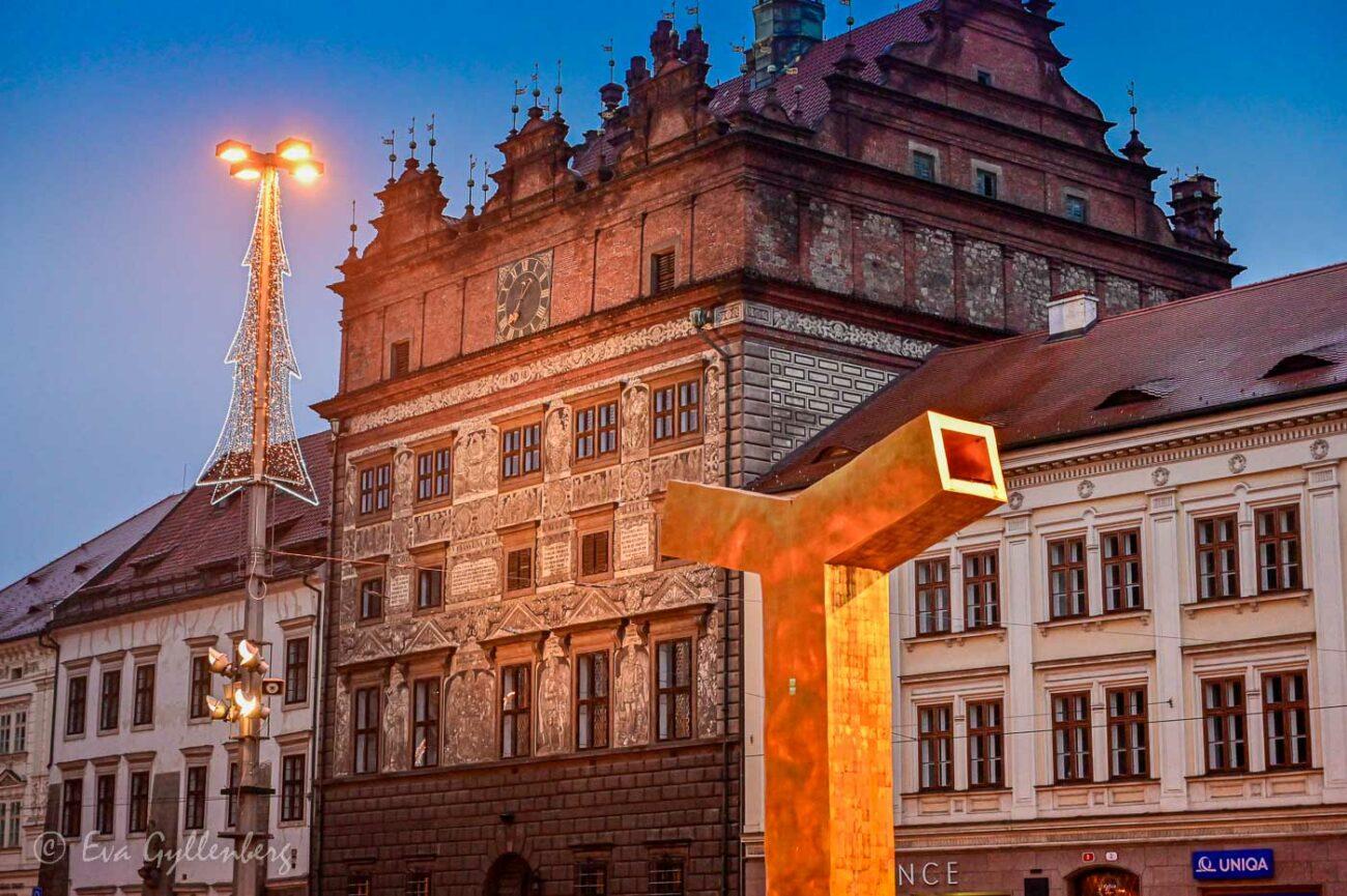 Republic Square med sina många fontäner