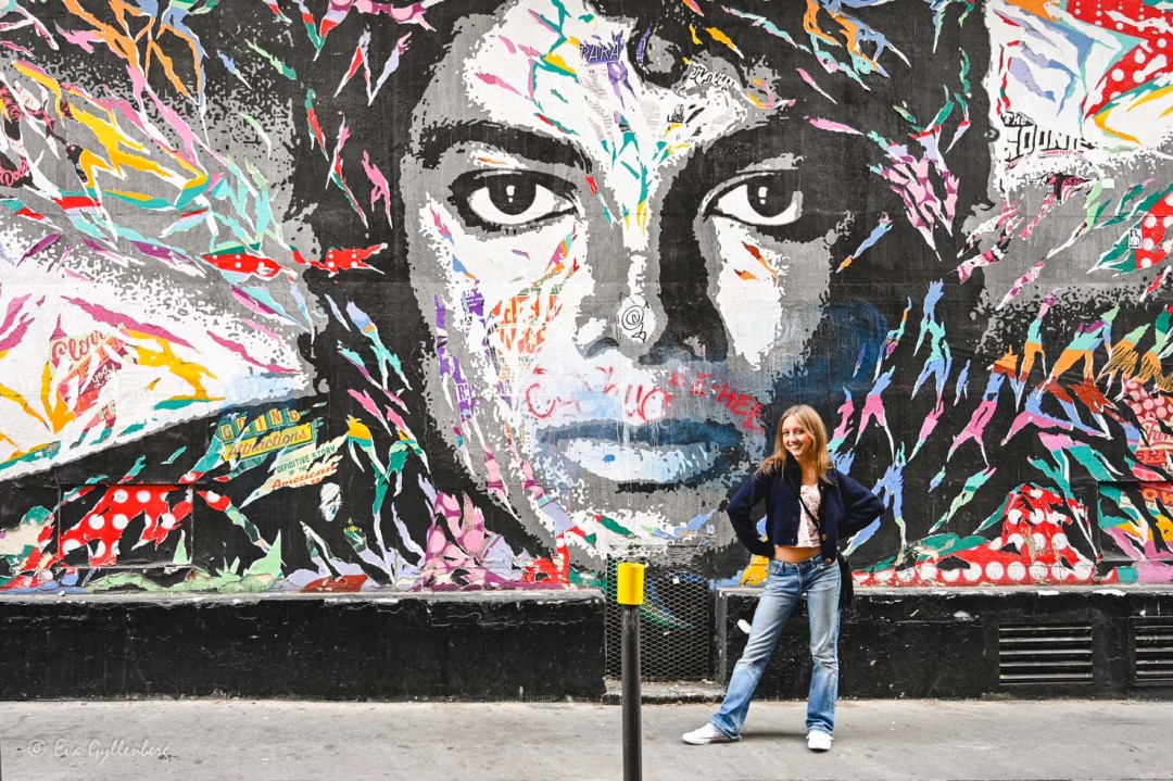 Michael Jackson street art i Paris