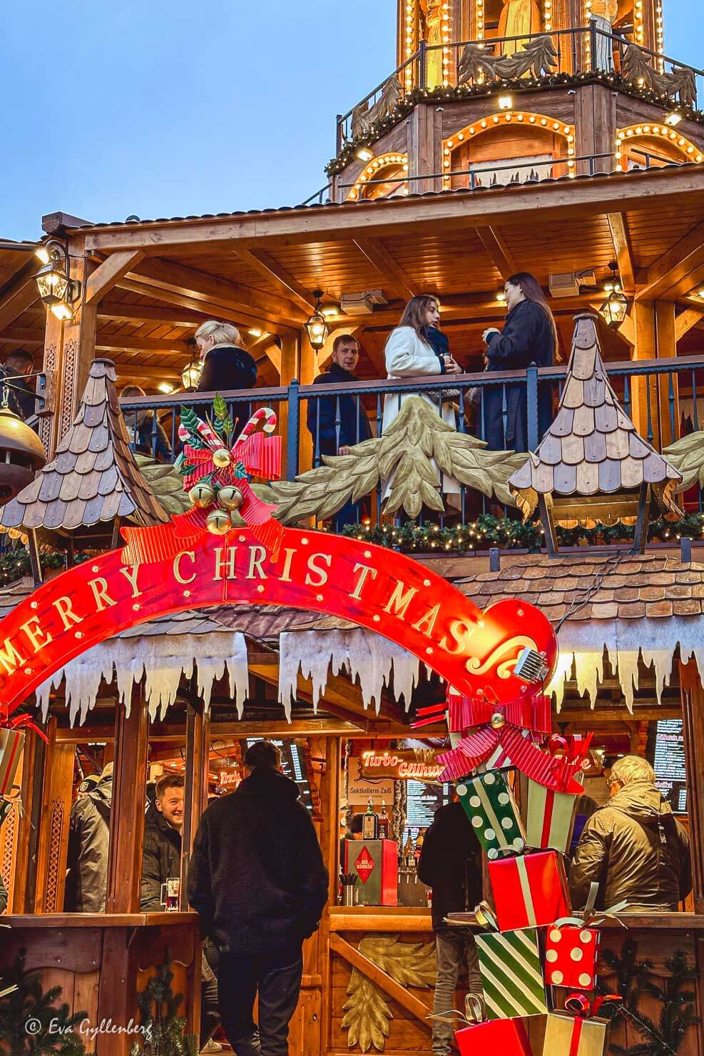En vanlig dekoration på julmarknader i Tyskland