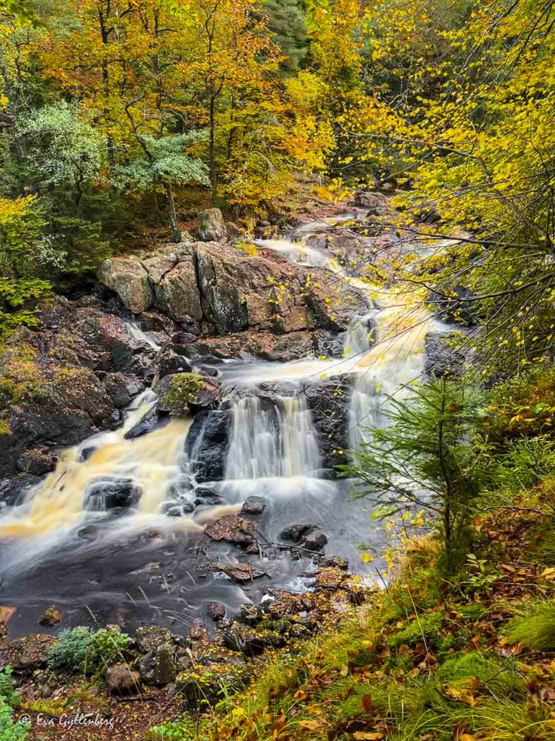 Danska fall vattenfall i Slow-motion