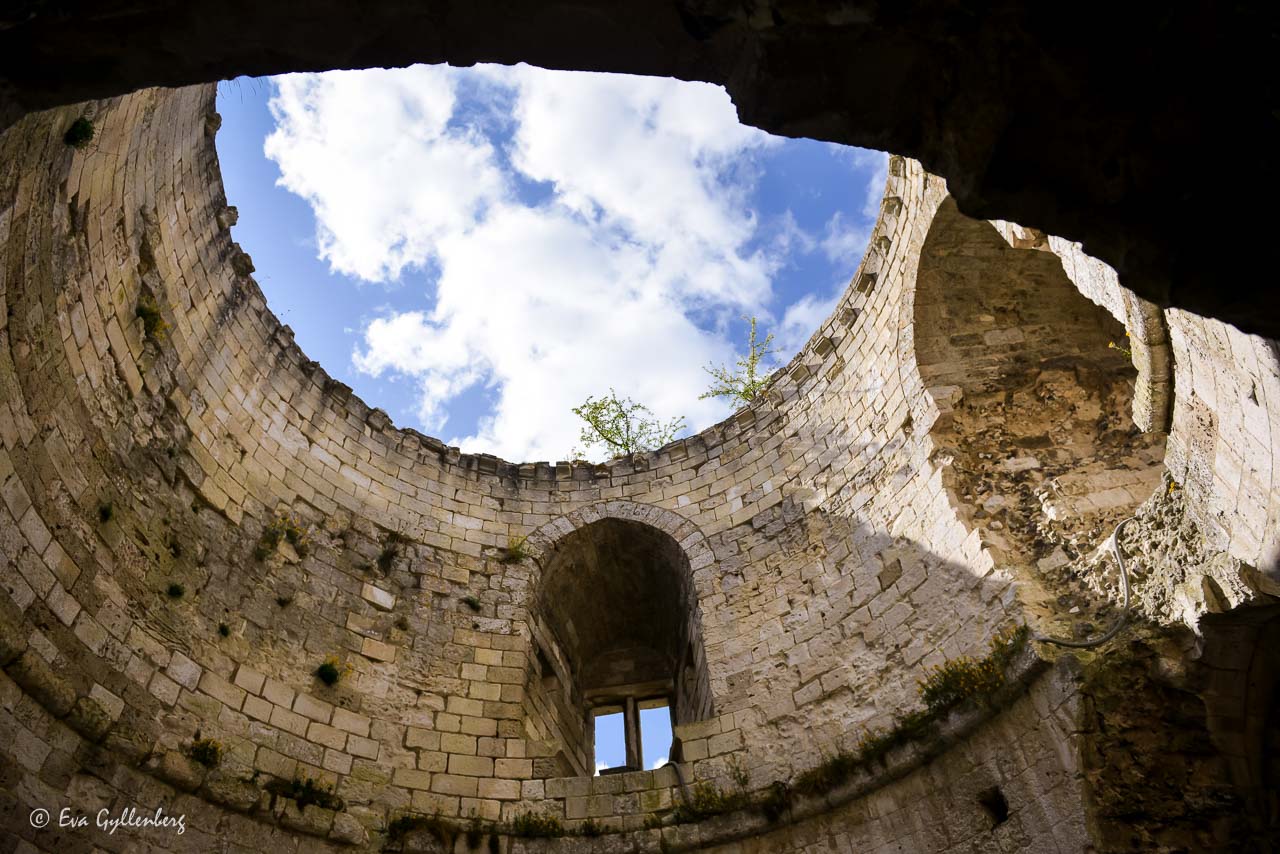 Château-Gaillard sett inifrån